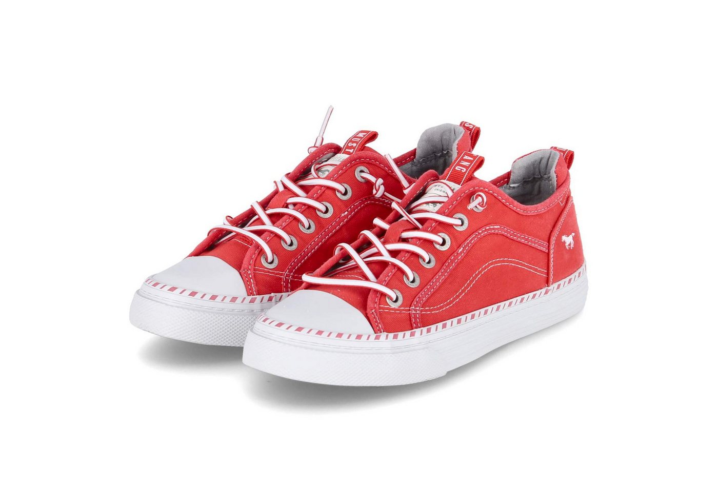mustang 1376308-5 Damen Textil rot Schnürschuh
