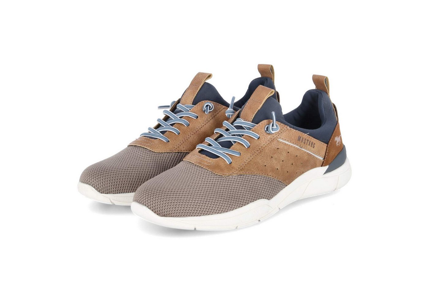 mustang 4138312-318 Herren Textil & Synthetik taupe Schnürschuh
