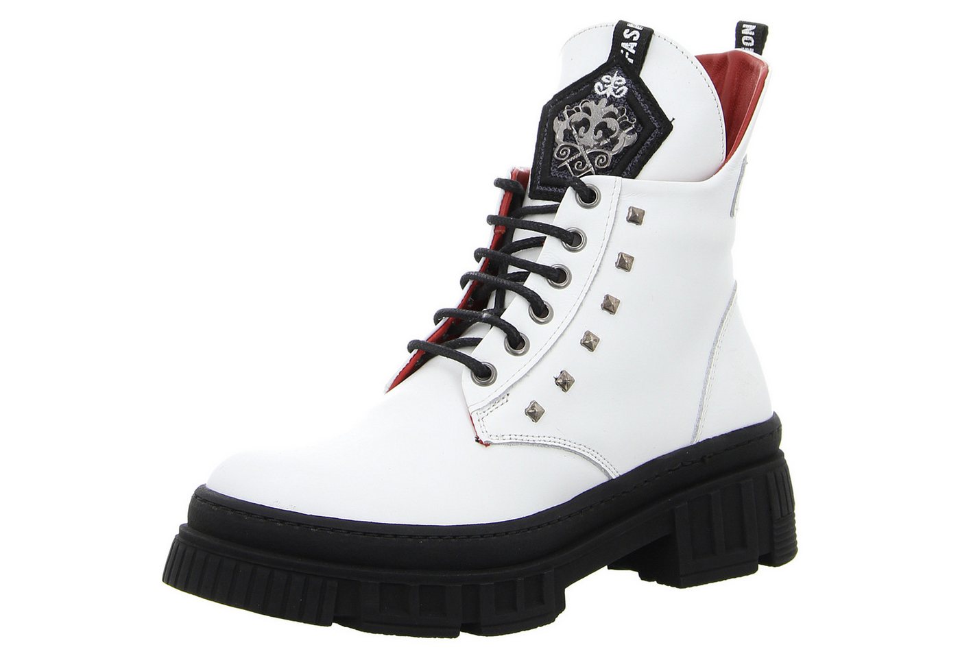 2GO FASHION Schnürstiefelette (weiß)