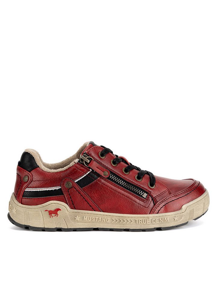 mustang Halbschuhe Damen 1290-302 Rot Schnürschuh