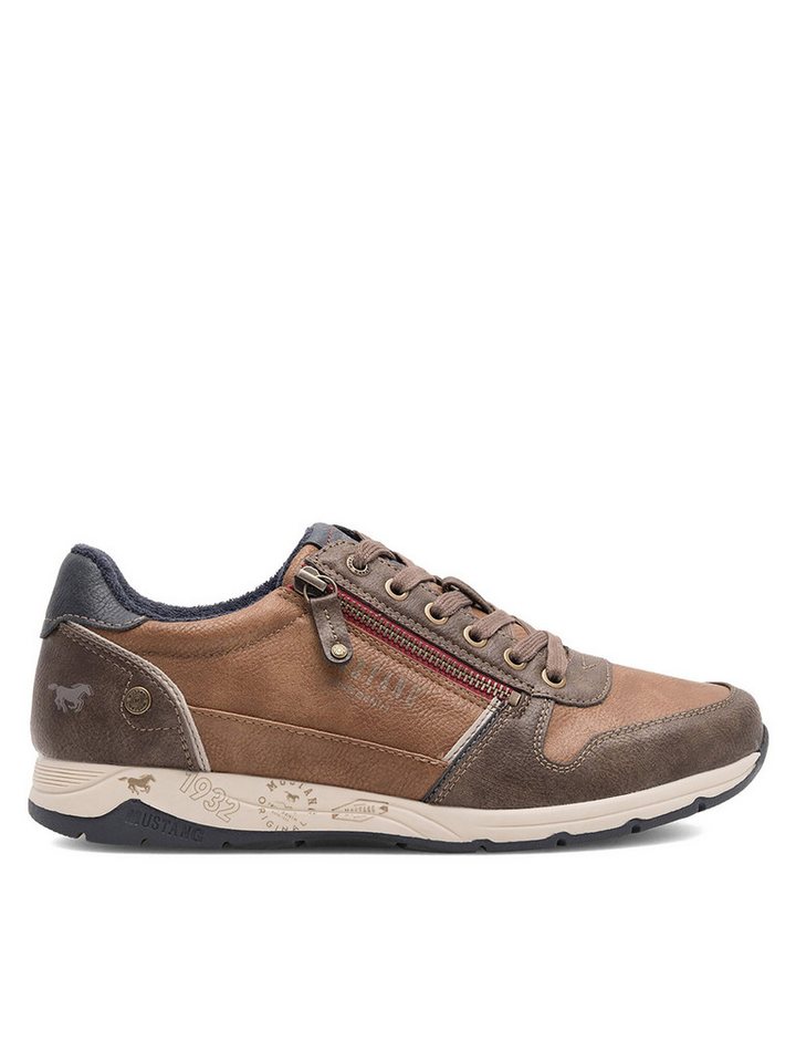 mustang Halbschuhe Herren 4106-306 Braun Schnürboots