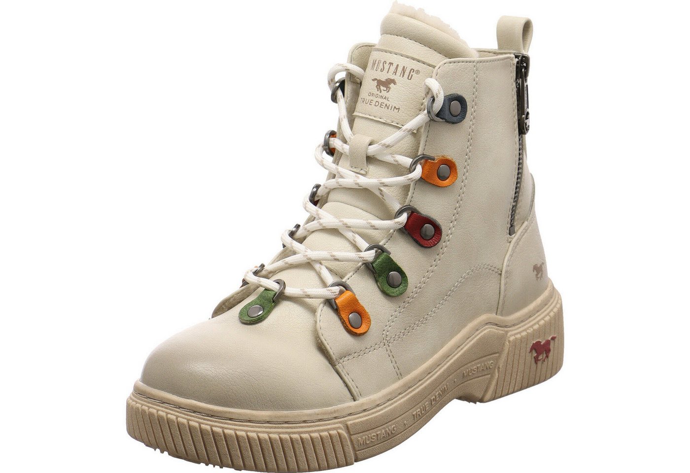 mustang Schnürboots (beige)