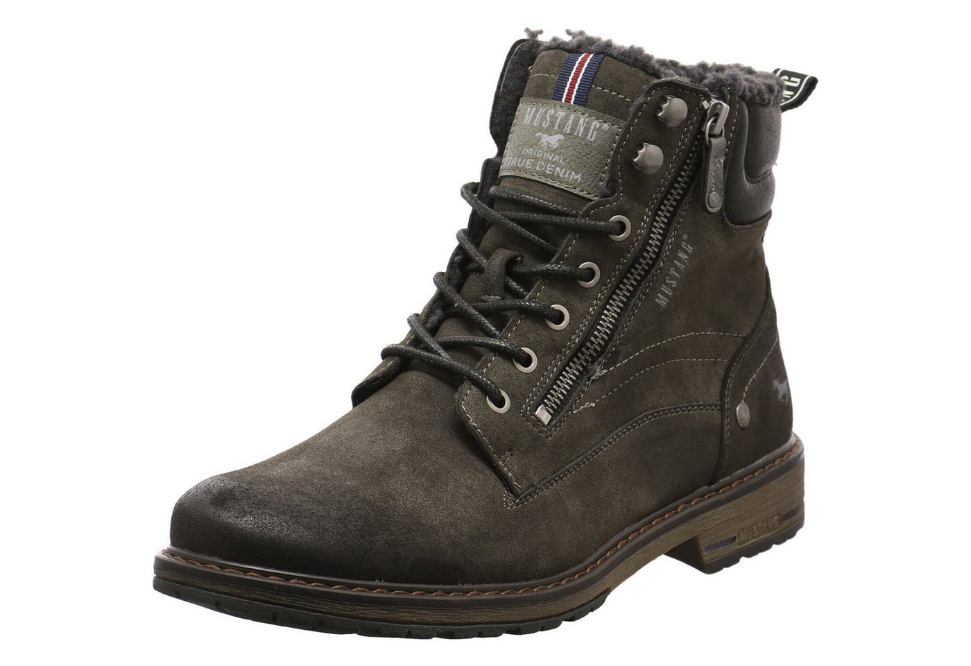 mustang Schnürboots (grau)