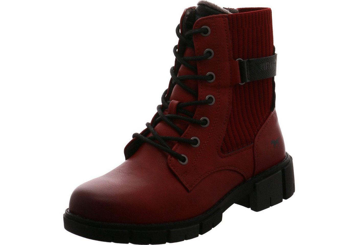 mustang Schnürboots (rot)