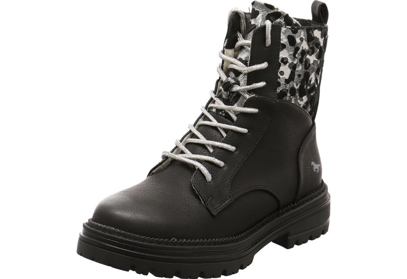 mustang Schnürboots (schwarz)