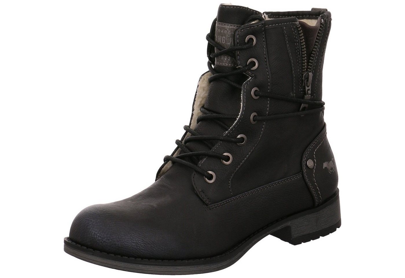 mustang Schnürboots (schwarz)