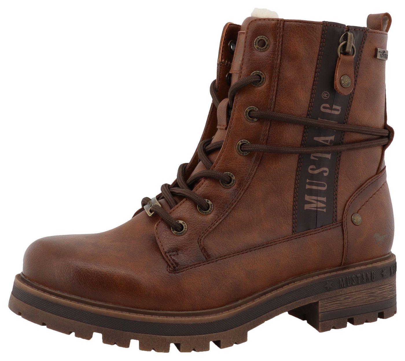 mustang shoes Darleen Winterboots Schnürboots mit Profilsohle
