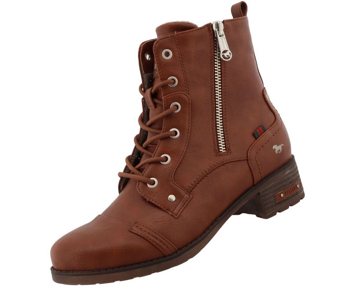 mustang shoes 15M0062011-cognac Stiefelette