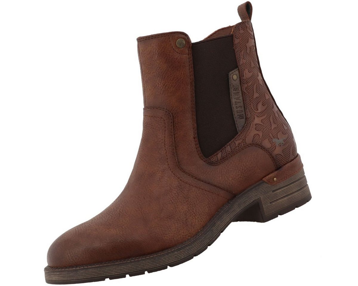 mustang shoes 15M0072001-cognac Stiefelette