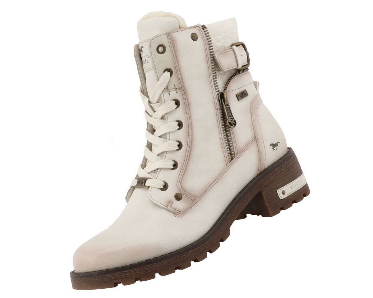 mustang shoes 15M0082001-offwhite Stiefelette