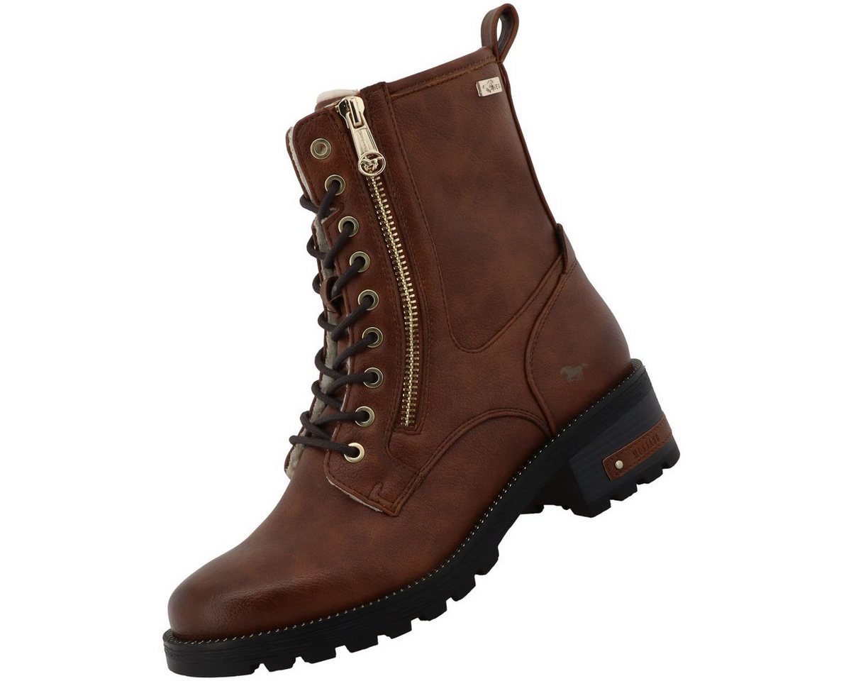 mustang shoes 15M0082006-brown Stiefelette Kunstleder Stiefelette mit Tex-Membrane und Warmfutter