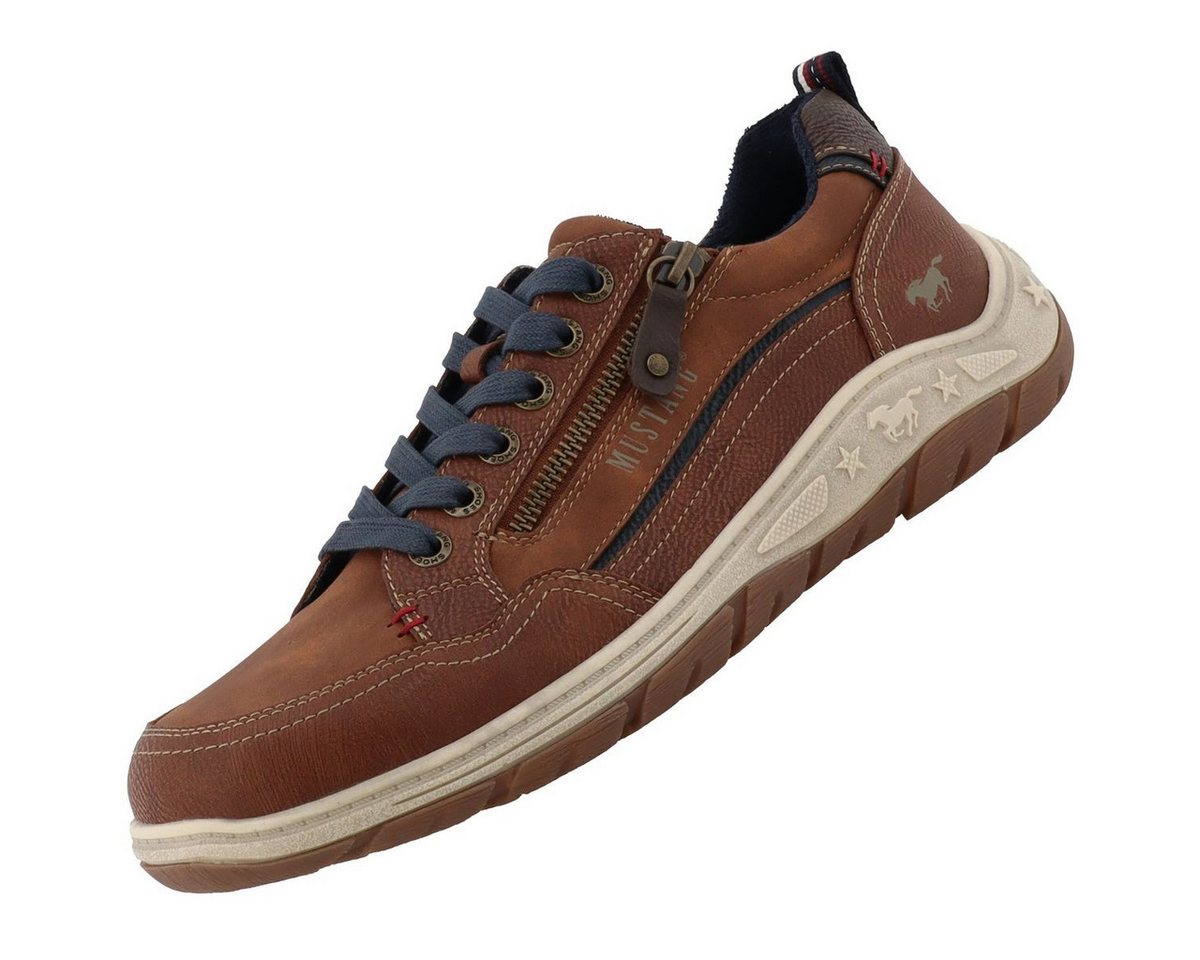 mustang shoes 15M0181001-cognac Sneaker