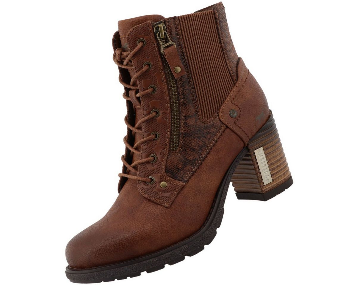 mustang shoes 15M0182001-brown Stiefelette