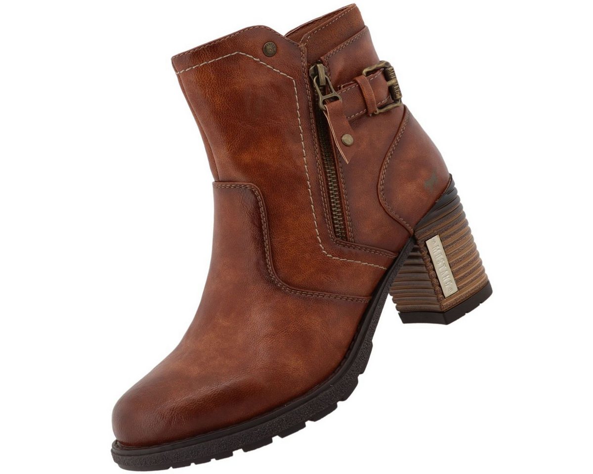 mustang shoes 15M0182003-cognac Stiefelette