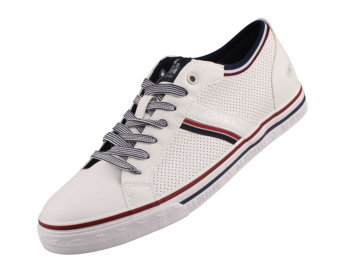 mustang shoes 4147308/1 Sneaker Trendiger Sneaker aus Kunstleder mit luftiger Perforation