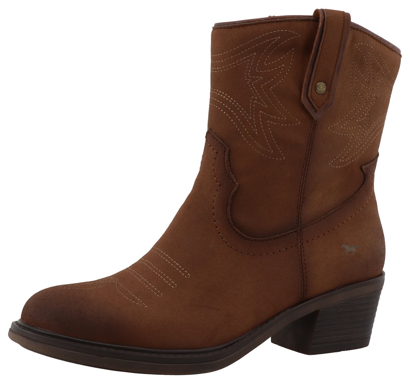 mustang shoes Bernadette Winterstiefelette Cowboystiefel, Winterboots mit Reißverschluss