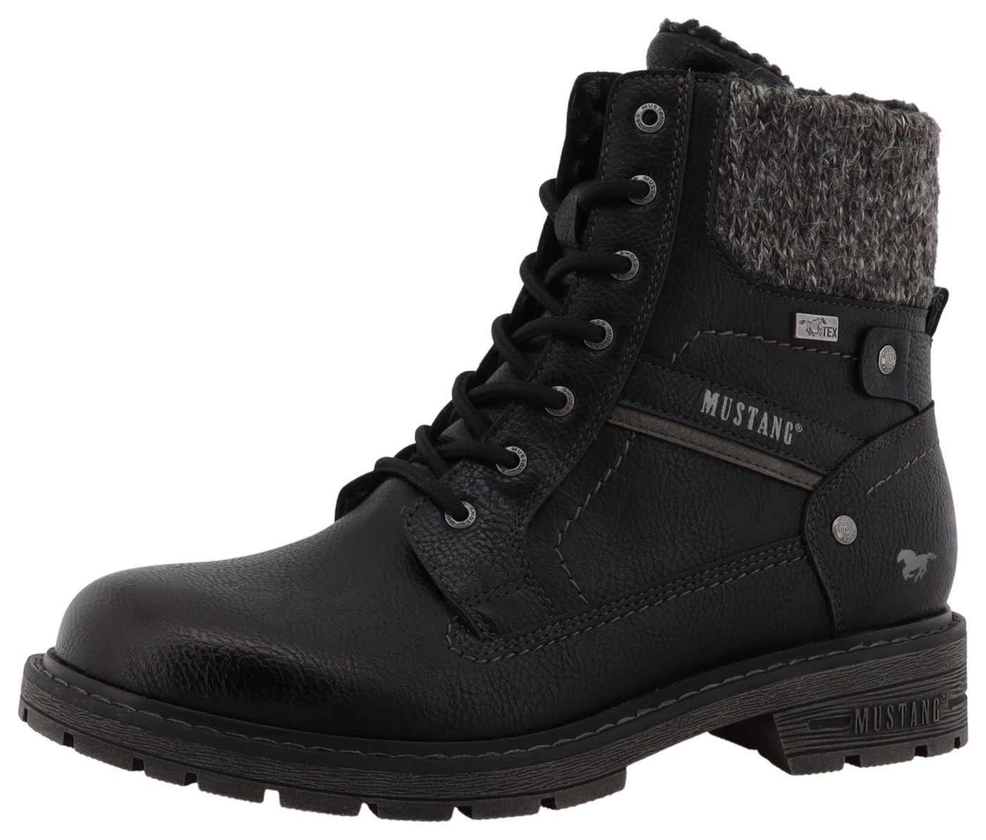 mustang shoes Bienke Winterstiefelette Winterboots mit TEX-Membrane (schwarz)