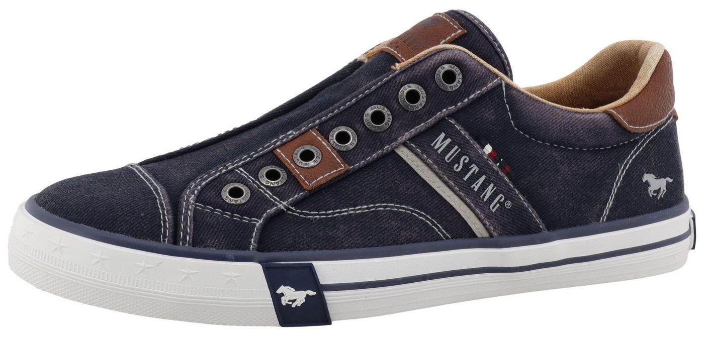 mustang shoes Calogero Slip-On Sneaker Slipper, Freizeitschuh, Halbschuh mit Kontrastnähten