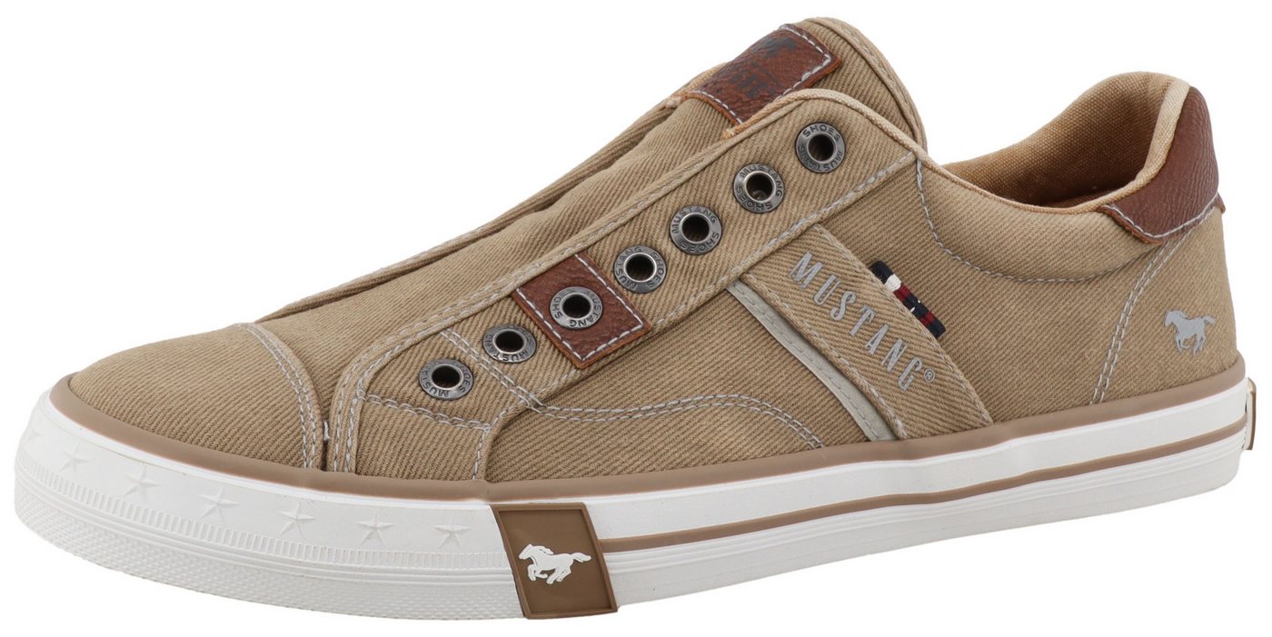 mustang shoes Calogero Slip-On Sneaker Slipper, Freizeitschuh, Halbschuh mit Kontrastnähten