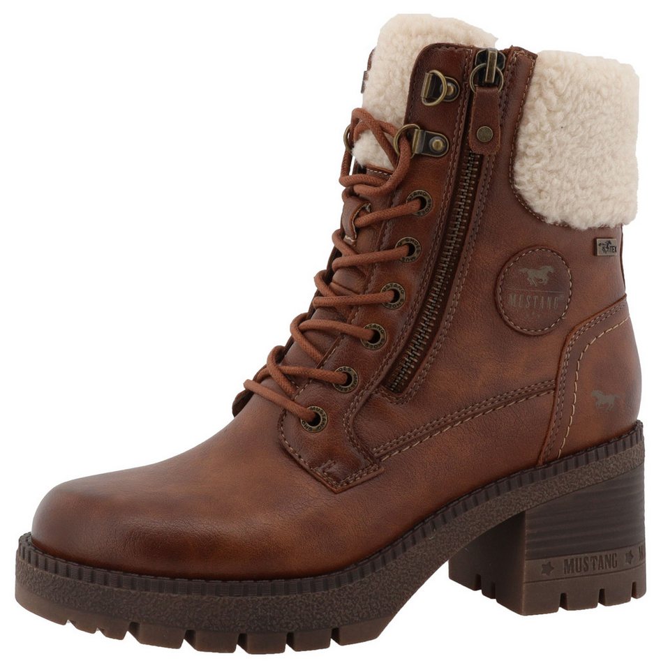 mustang shoes Caro Winterstiefelette Winterboots mit Blockabsatz