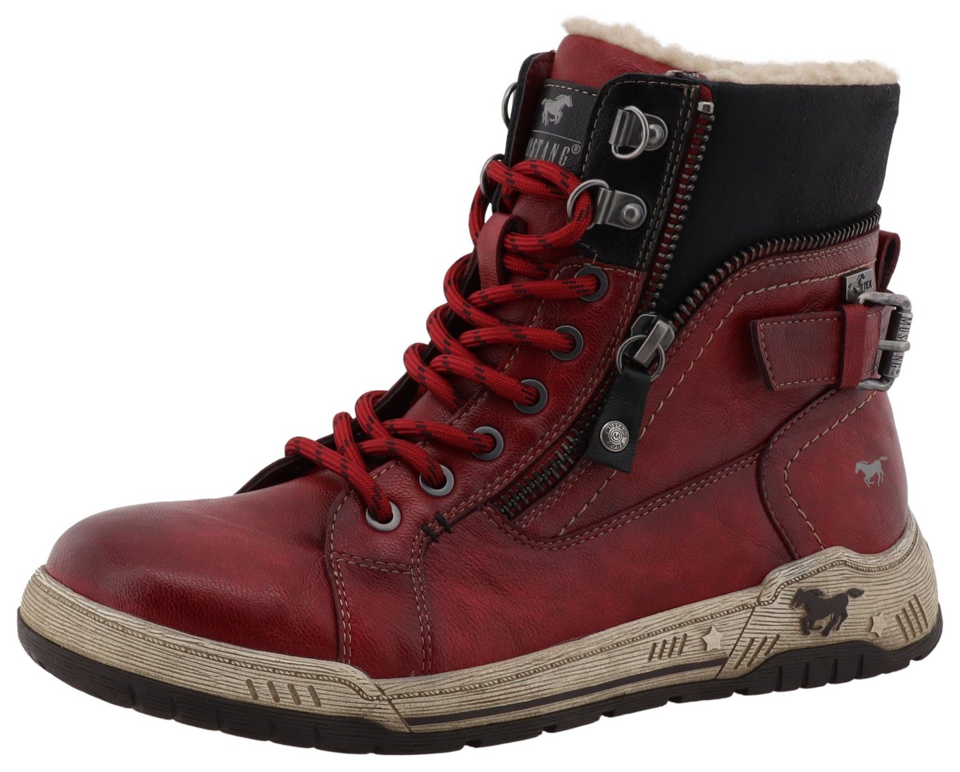 mustang shoes Ihana Winterboots High Top Sneaker, Winterboots mit Warmfutter und TEX