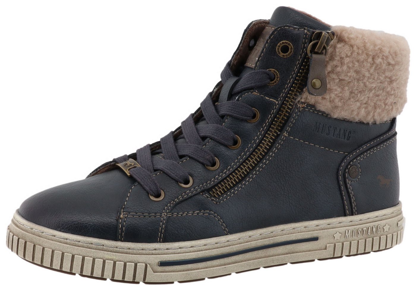 mustang shoes Janique Winterboots High Top Sneaker, Winterboots mit Warmfutter