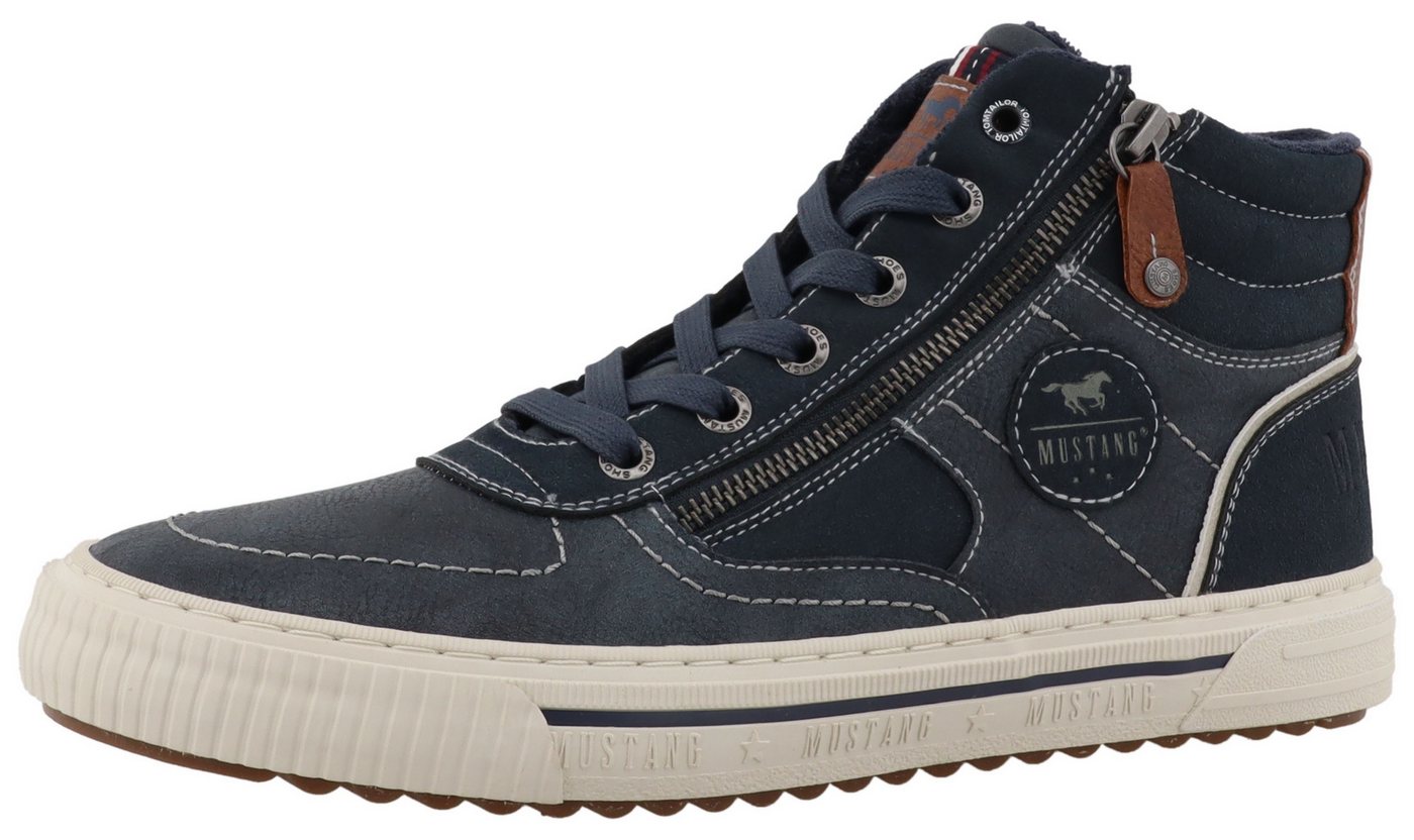 mustang shoes Masha Sneaker High Top Sneaker, Schnürboots mit Reißverschluss