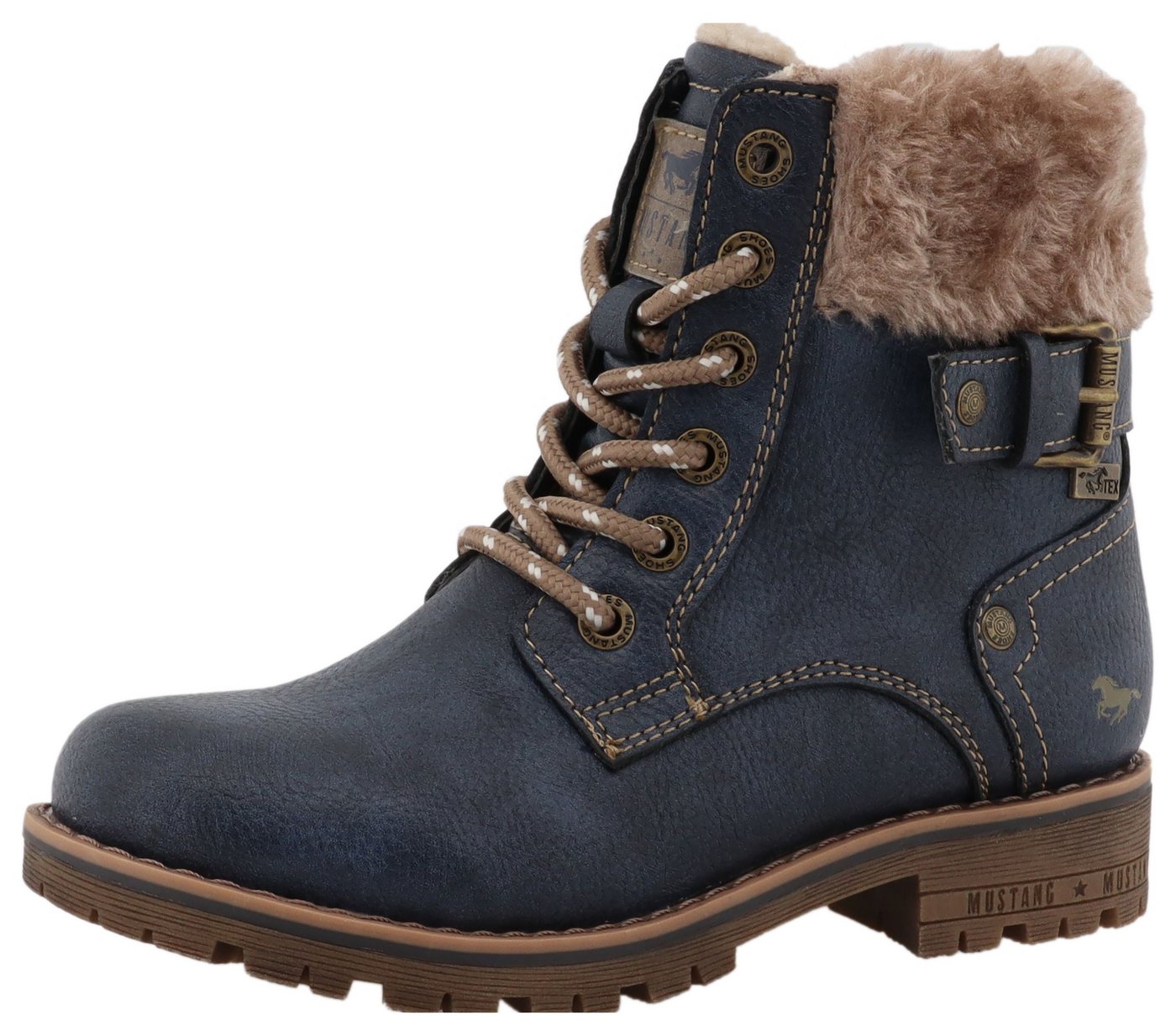 mustang shoes Matilde Winterstiefel Oudoorboots, Schnürstiefel mit Warmfutter