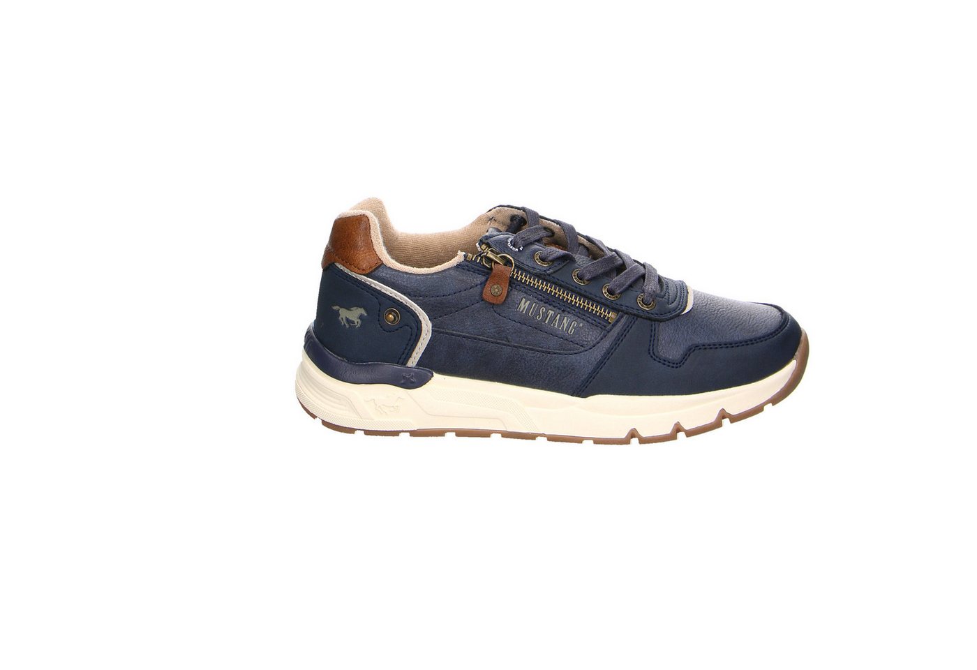 mustang shoes Mustang Synthetik Schnürschuhe blau Schnürschuh