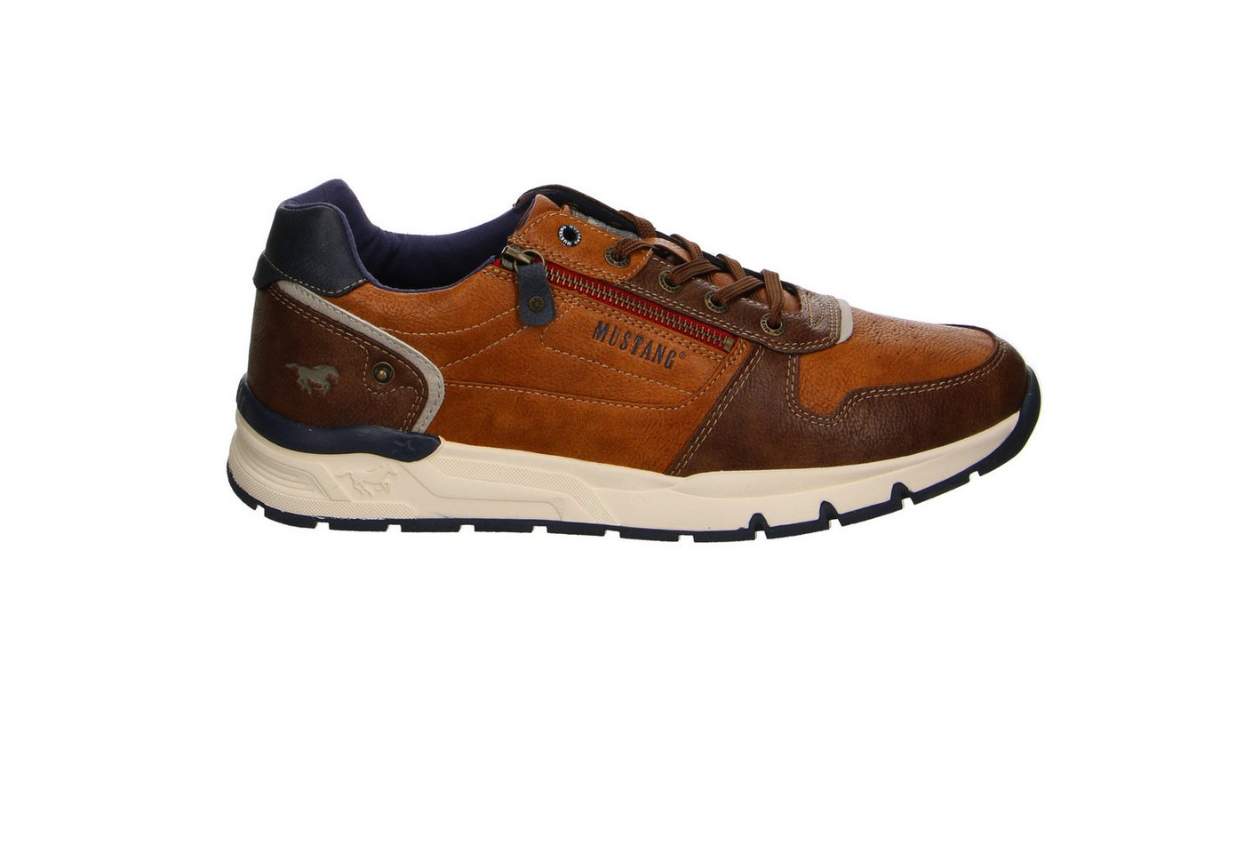 mustang shoes Mustang Synthetik Schnürschuhe braun Schnürschuh