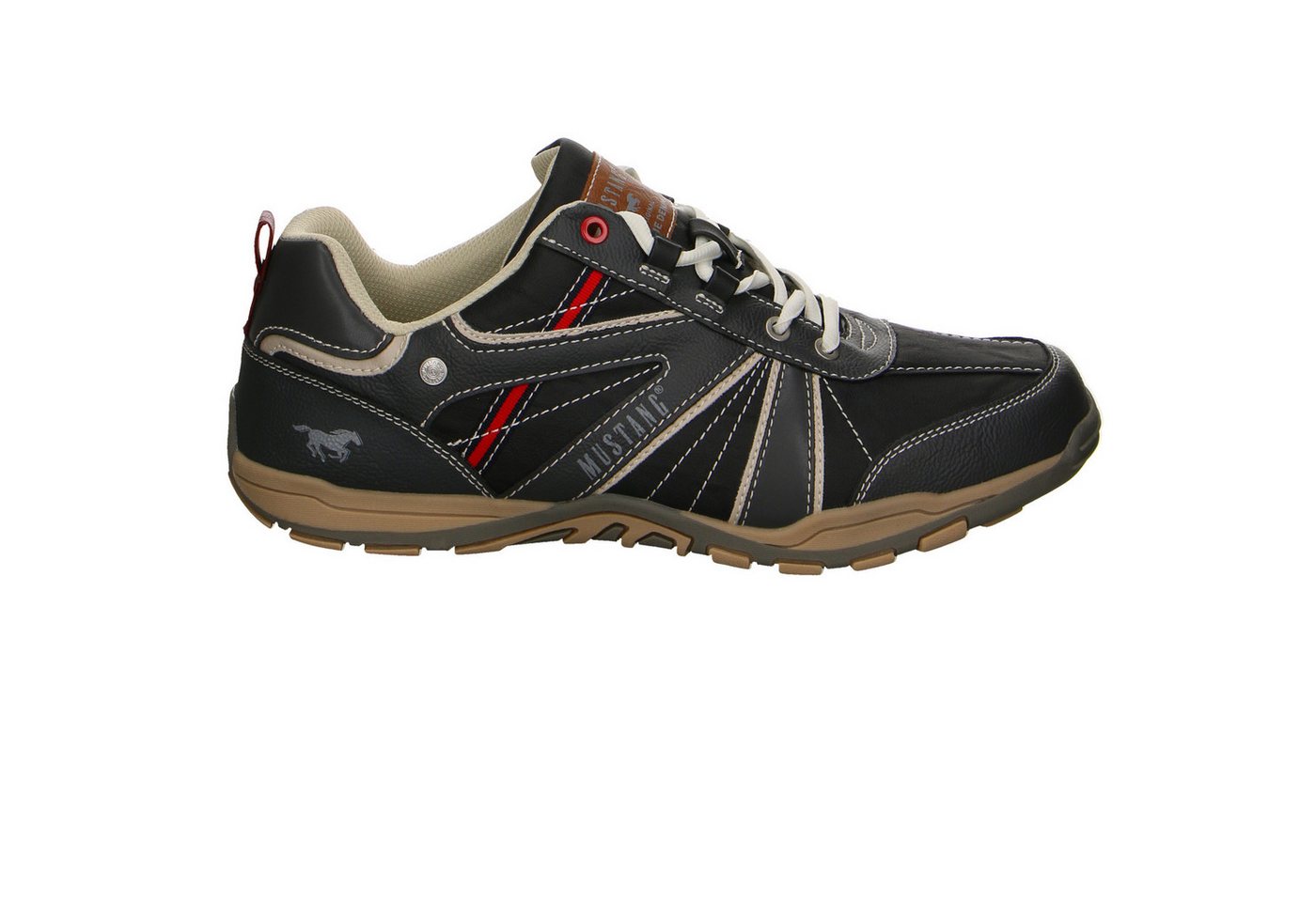 mustang shoes Mustang Synthetik Schnürschuhe grau Schnürschuh