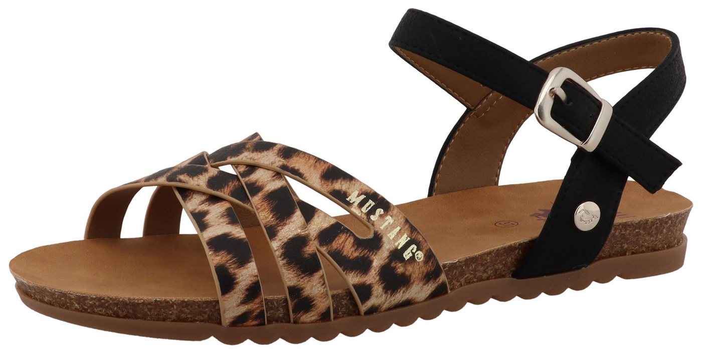 mustang shoes Nannette Riemchensandale Sandalette, Sommerschuh mit verstellbarer Schnalle