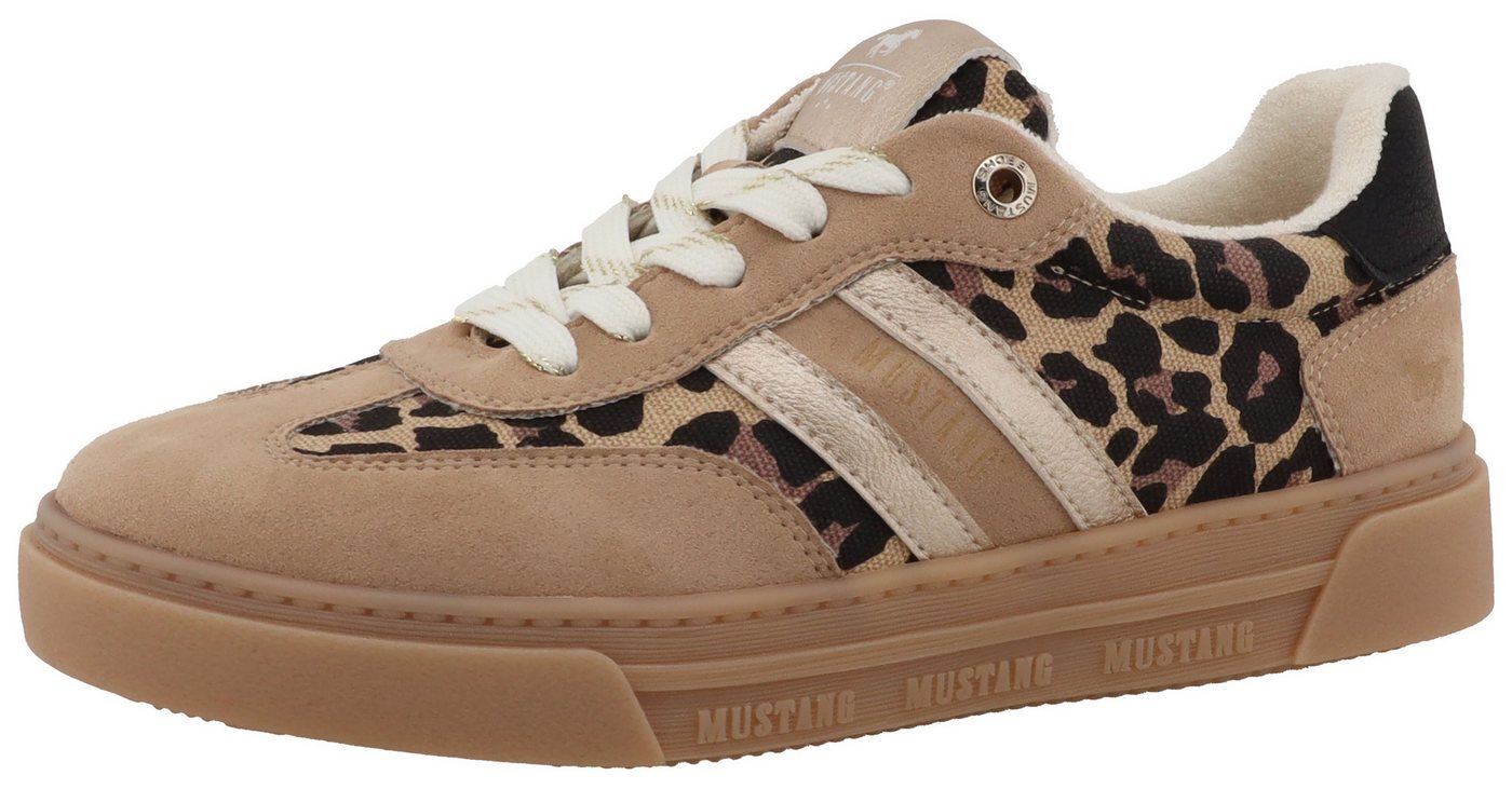 mustang shoes Rhonda Plateausneaker Freizeitschuh, Halbschuh, Schnürschuh mit modischen Kontrastbesätzen