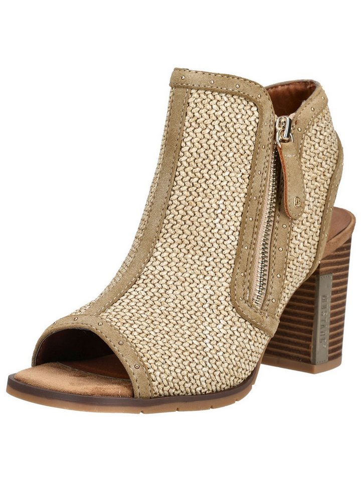 mustang shoes Sandalen Lederimitat/Textil High-Heel-Sandalette