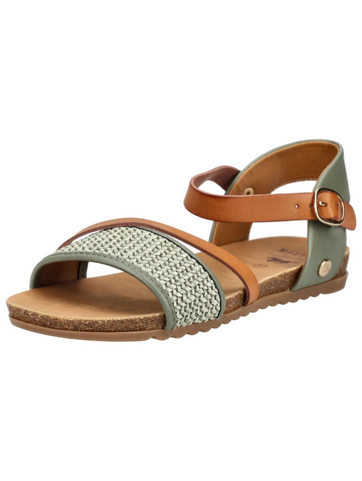mustang shoes Sandalen Lederimitat/Textil Riemchensandale