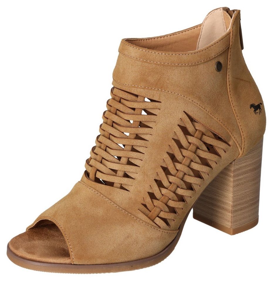 mustang shoes Sandalette, Sommerschuh, Sandale, mit praktischem Fersenreißverschluss