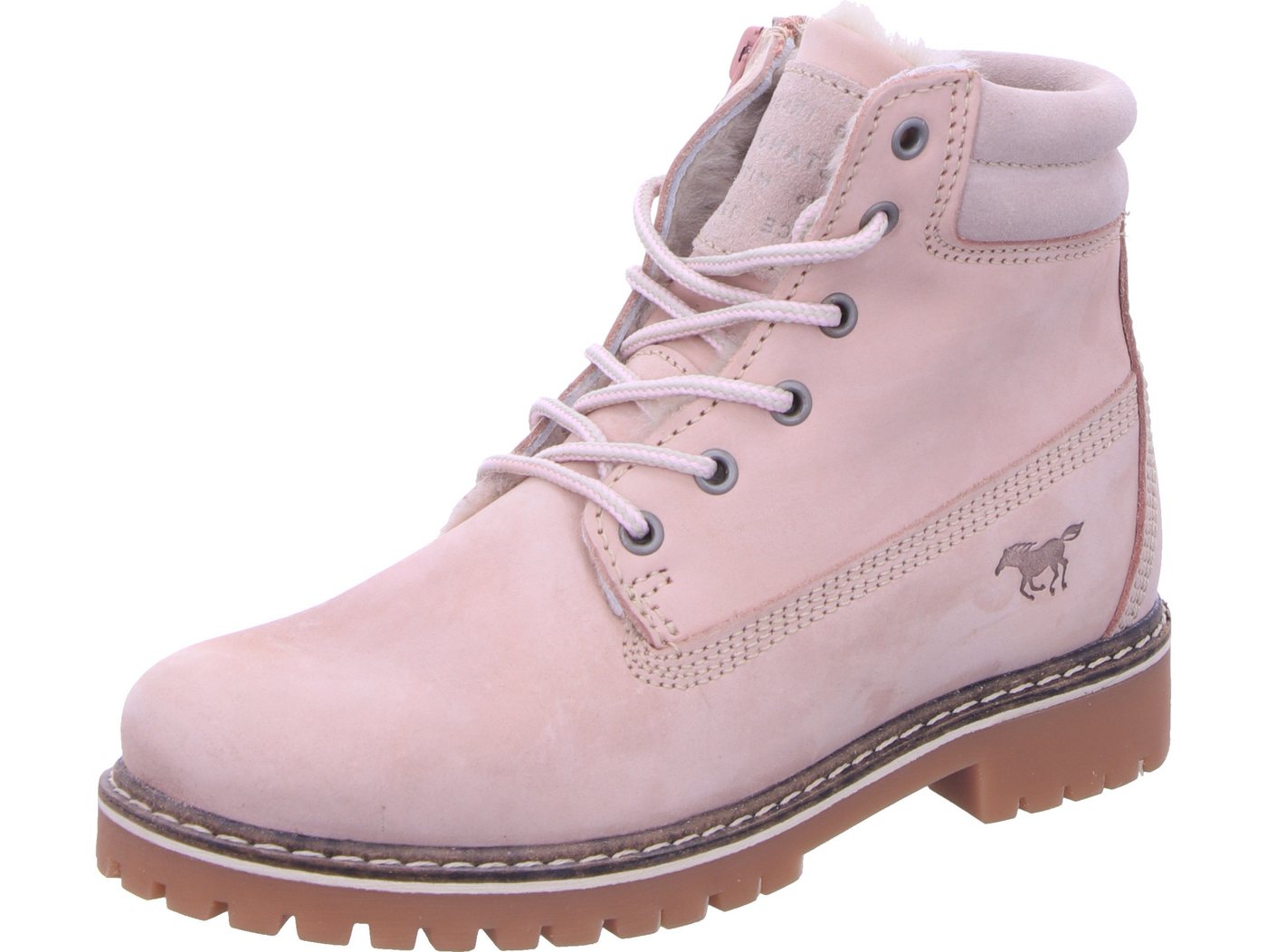 mustang shoes Schnürboots echtes Leder