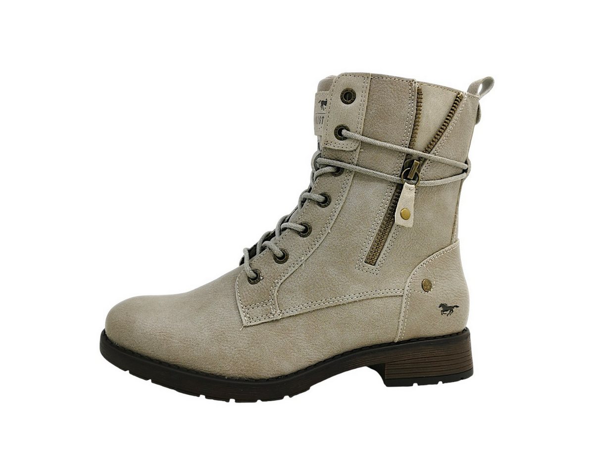 mustang shoes Schnürstiefel Schnürstiefelette (beige)