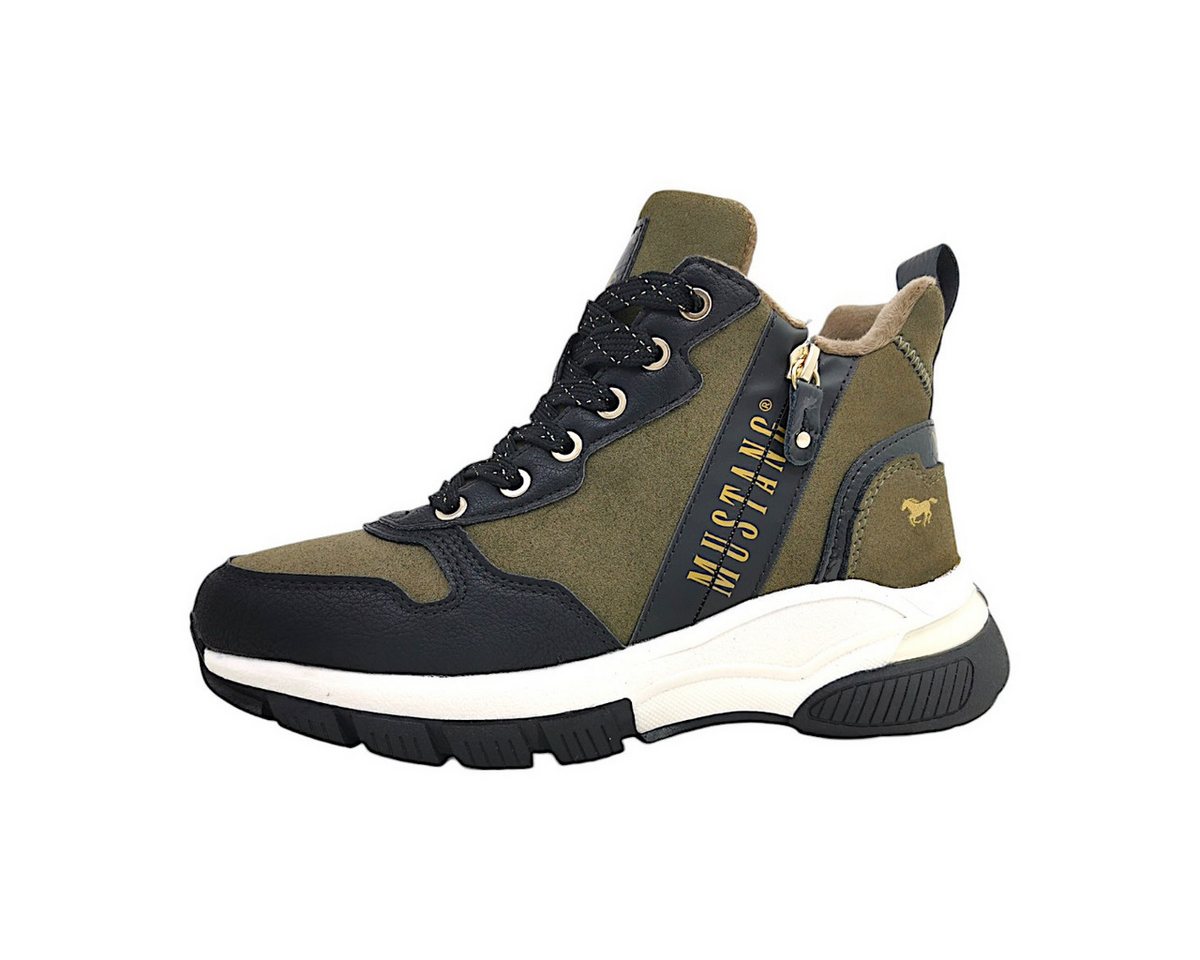 mustang shoes Schnürstiefel Schnürstiefelette (grün)