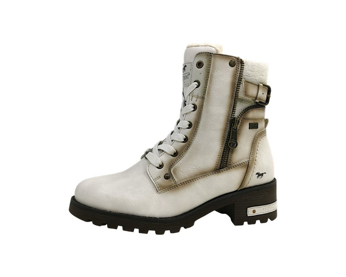 mustang shoes Schnürstiefel Schnürstiefelette (weiß)
