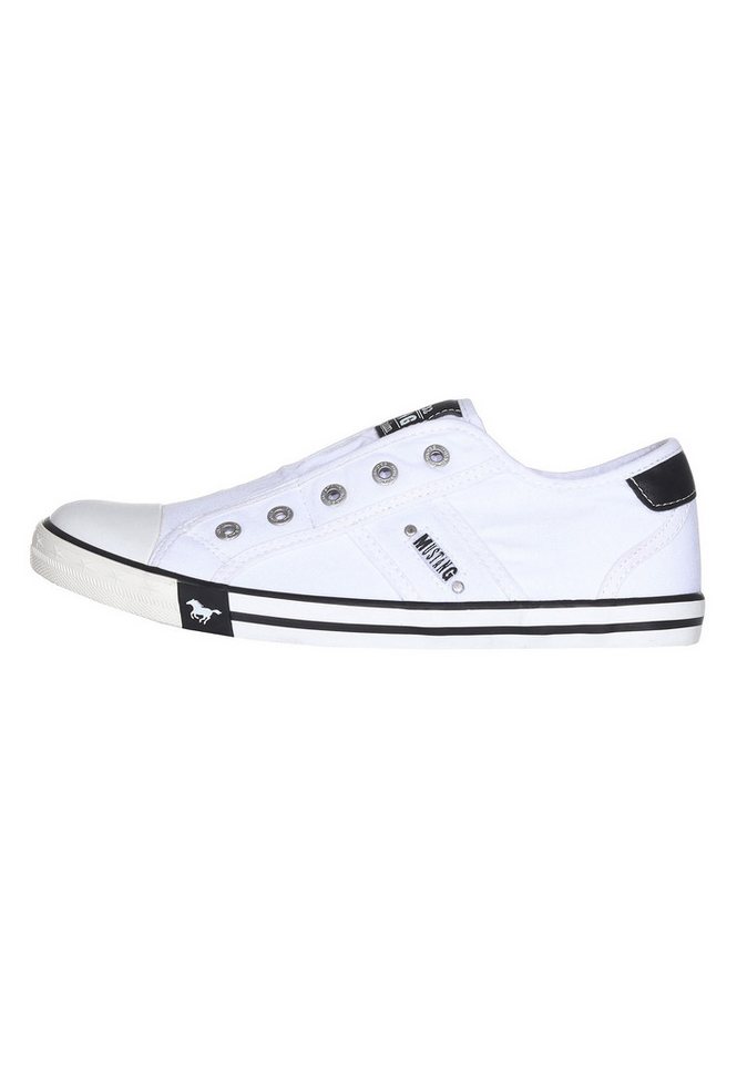 mustang shoes Slip-On Sneaker ohne Schnürsenkel, Slipper, Schlupfschuh mit praktischem Gummizug