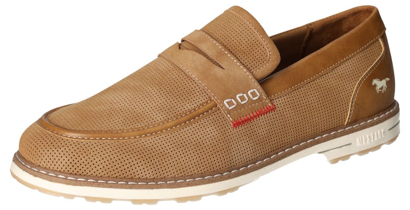 mustang shoes Slipper, Mokassin, Loafer, Sneaker mit weicher Innensohle (braun)
