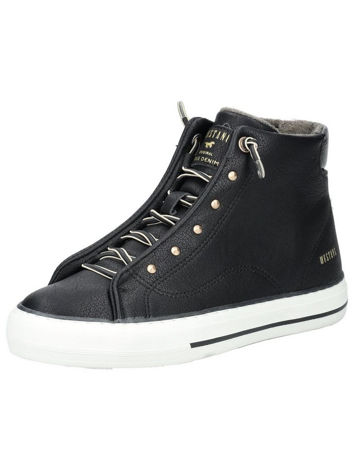 mustang shoes Sneaker Lederimitat Sneaker (schwarz)