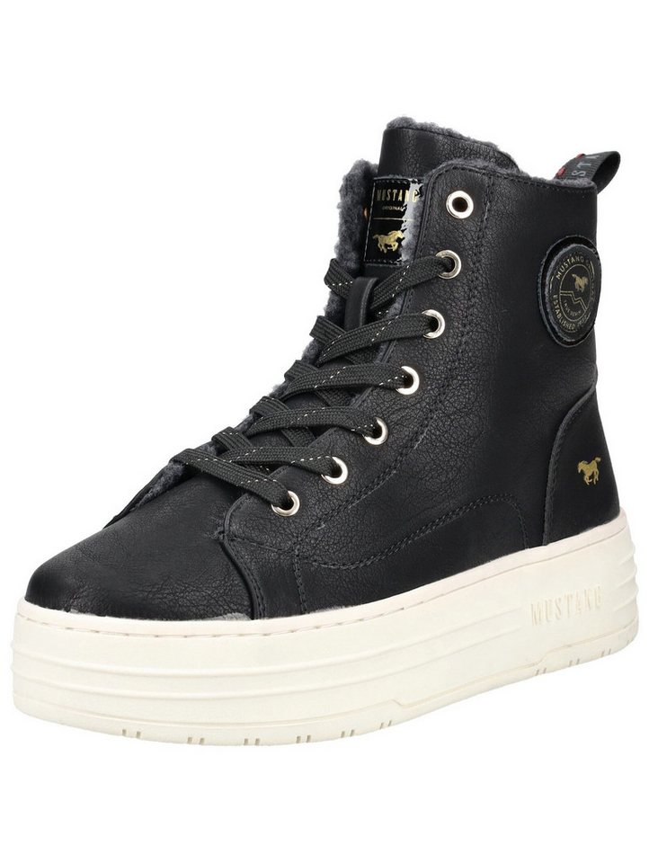 mustang shoes Sneaker Lederimitat Sneaker (schwarz)