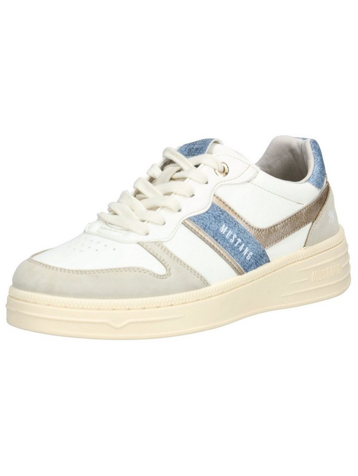 mustang shoes Sneaker Lederimitat Sneaker (weiß)