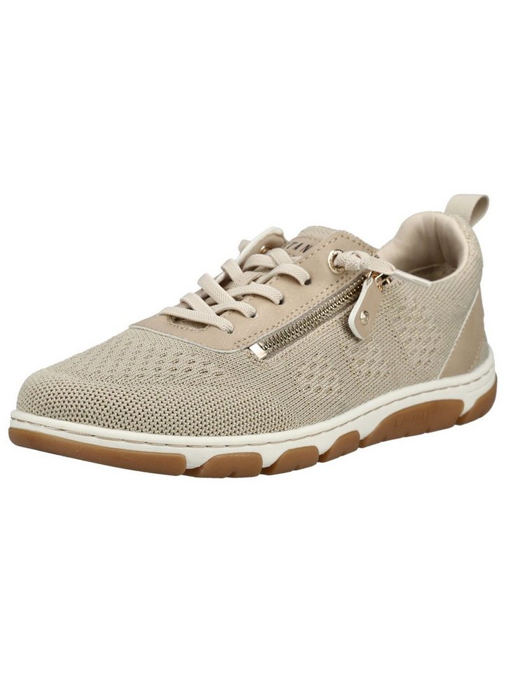 mustang shoes Sneaker Lederimitat/Textil Sneaker (beige)