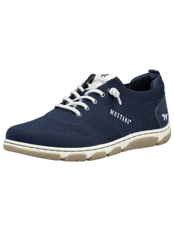mustang shoes Sneaker Lederimitat/Textil Sneaker (blau)