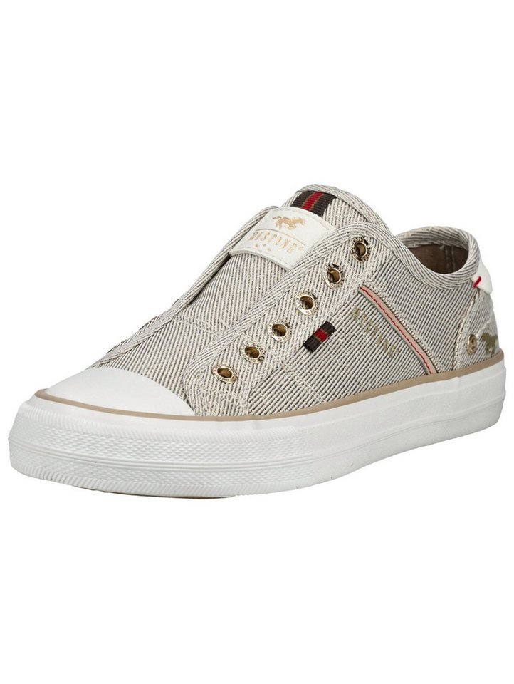 mustang shoes Sneaker Lederimitat/Textil Sneaker (gold)