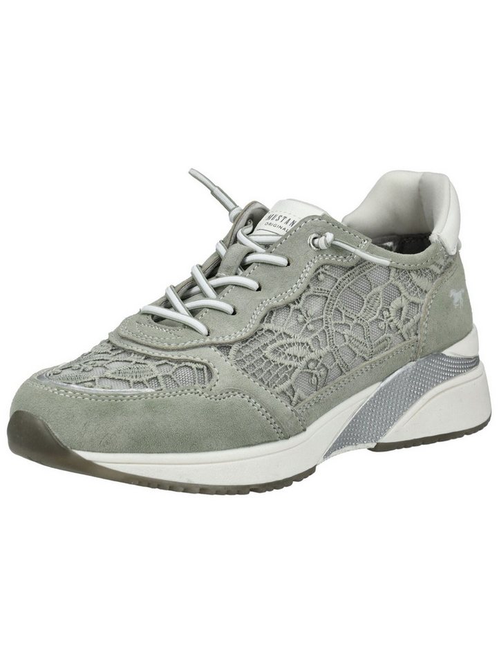 mustang shoes Sneaker Lederimitat/Textil Sneaker (grün)