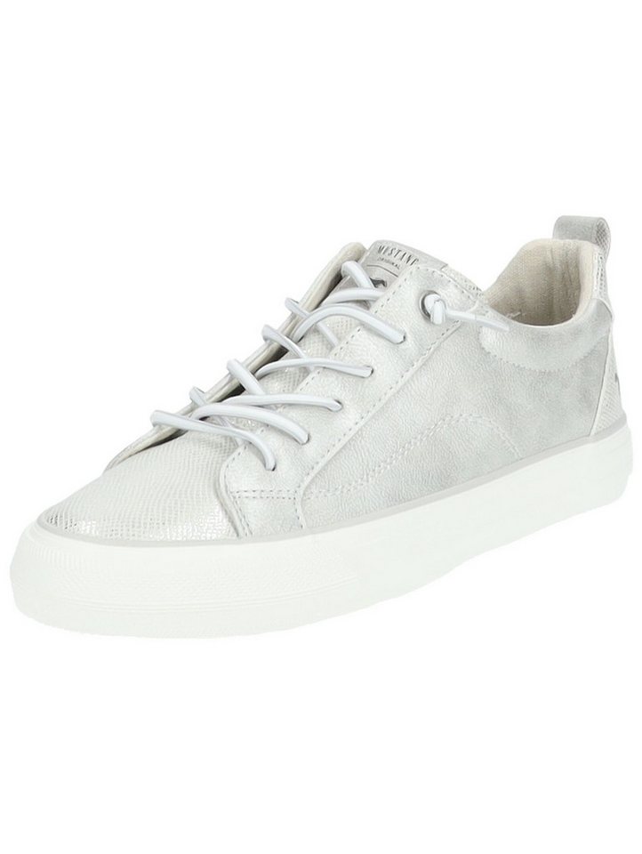 mustang shoes Sneaker Lederimitat/Textil Sneaker (silber)